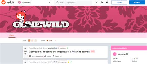 reddit gone wild, list